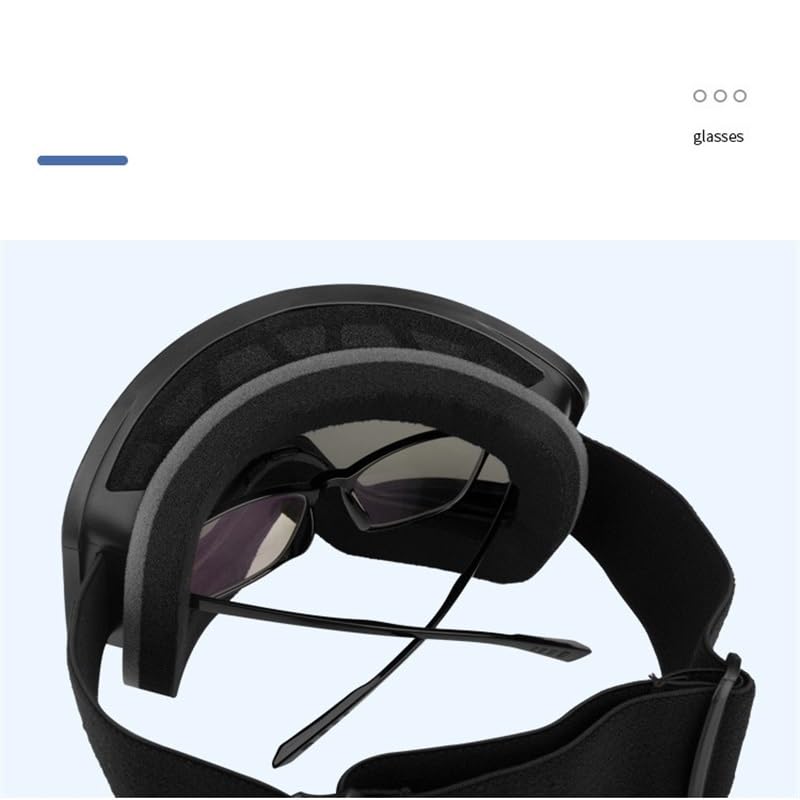 Lunettes de ski coupe-vent pour homme et femme, double pont, anti-buée, anti-reflet, protection UV