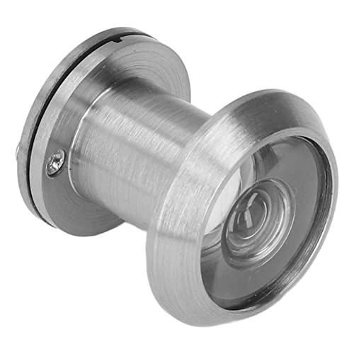 CHICIRIS Mirilla para puerta de cobre con lente angular amplio, ajustable para puertas de 15-25mm de grosor, anti-robo miniatura 1