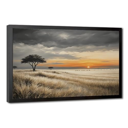 Poster sur toile de sable pour apaiser l'ambiance d'une chambre à coucher