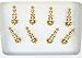 BB146 Or Bindi Pierre Cristal Perle perlage Bindi Tattoo autocollant de mariage Forehead Tikka Indian Fancy Party arabe face Gem Body Art