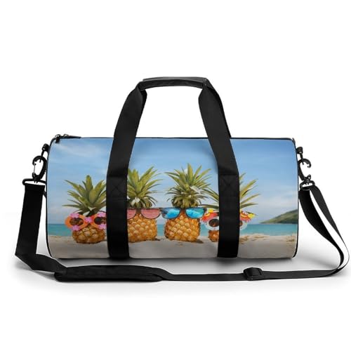 Sac de sport ananas 45x23x23cm pour gym et voyage