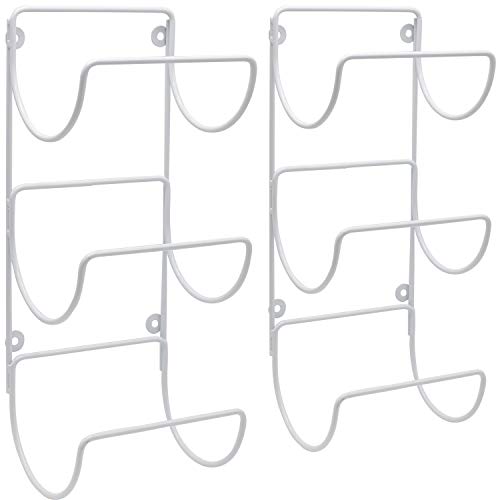 Sorbus Towel Holder for Bathroom Wall - 6 Level Wall Mounted Towel Rack Shelves for Rolled Bath Towels, Washcloths, Linens - White Hanging Towel Racks for Bathroom, Spa, Salon, Towel Storage Organizer by Sorbus - Image 7