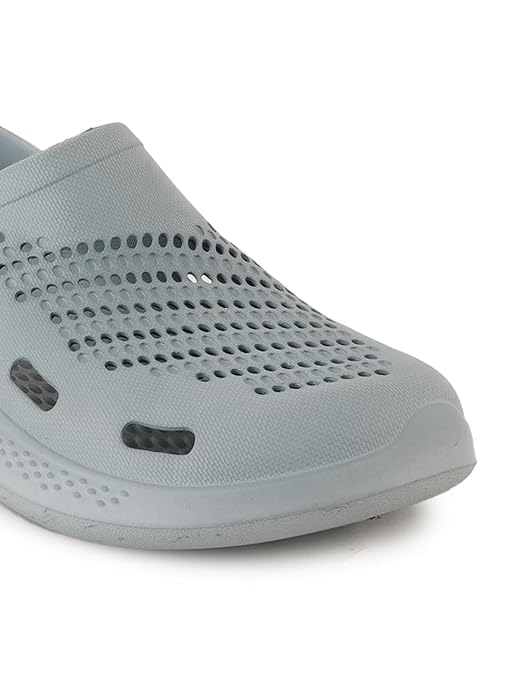 Image of Men's Classic Casual Sports Clog | Adjustable Back Strap with Sandal for Adults | Comfortable & Lightweight | Waterproof & Everyday Uses Mules (Grey Colour)