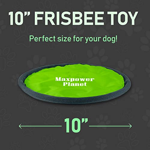 Maxpower Planet - Dog Frisbee Indestructible - Soft To Catch Dog Frisbee - Floating Frisbee For Dogs - Interactive Frisbee Dog Toy For Large, Medium, Small Dogs- 10-Inch (2 Packs) #TOP2