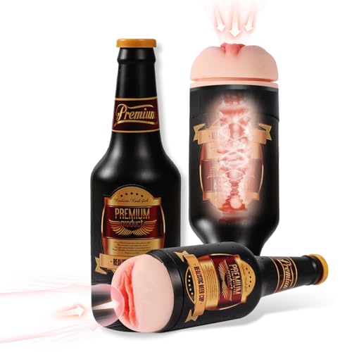 Masturbateur homme automatique en silicone souple forme chope de bière