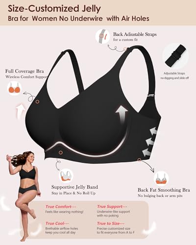 As Fairy Women's Wireless Full Coverage Seamless Jelly Push-Up Bra - image 2