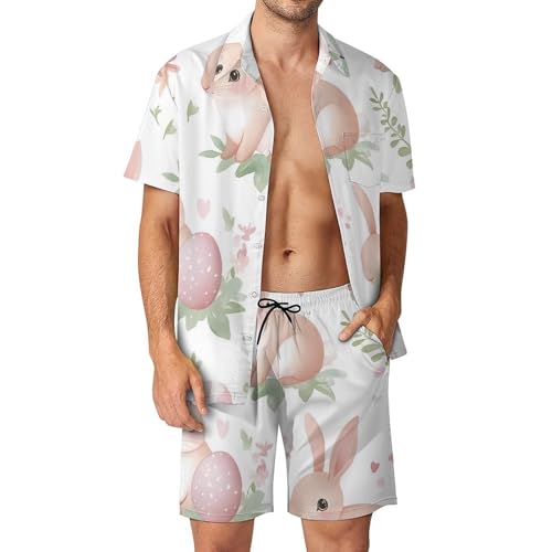 Bunny Easter Eggs conjunto de hombre con acabados de costura fina y tejido de tacto suave