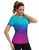 AVOOGUE Women's Short Sleeve Workout Tops Quick Dry Athletic UPF50+ Sun Protection Shirts Gym Hiking Running Yoga Clothes #5