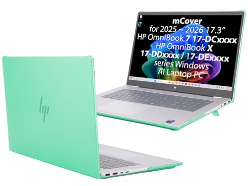 Carcasa HP OmniBook 17-DExxxx funda verde rígida para portátil 17.3