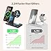 Wireless Charging Station for Apple: 3 in 1 Phone Charger Stand for iPhone 16e 16 15 14 13 12 11 Pro Max, for Apple Watch Ultra and AirPods Pro Series, Charger for Travel Home Office Nightstand Desk