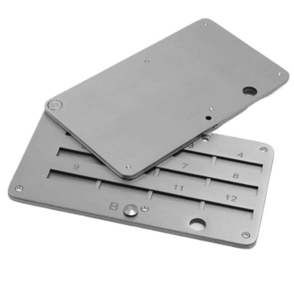 UDSKNV[KSL Seed Phrase Backup Cold Storage, Crypto Seed Plate, Stainless Steel Bitcoin Design, Supports 24 Words