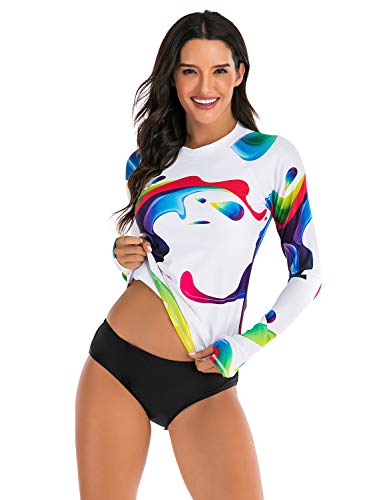 Maillot de bain 2 pièces à manches longues idéal pour sessions de surf et paddle