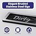 Dishwasher Clean Dirty Sign-Dishwasher Magnet Stainless Steel Clean Dirty Sign for Kitchen Organization Farmhouse Dishwasher Slide Indicator, Optional Adhesive Stickers