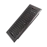 Howeall 4x10 Inches Heavy Duty Walkable Floor Register - Easy Adjust Air Supply Lever Decorative Floor Vent Covers - Boston Design Vent Covers for Home - Oil Rubbed Bronze