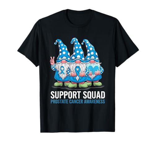 Gnomo Support Squad Concientización sobre el cáncer de próstata Camiseta