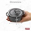 GoodCook Pre-Seasoned Cast Iron Mini Dutch Oven, Black, Small Dutch Oven Pot with Lid, Durable Cast Iron Cookware, Even Heating for Stews, Soups, and Baking, Oven Safe to 500°F #4