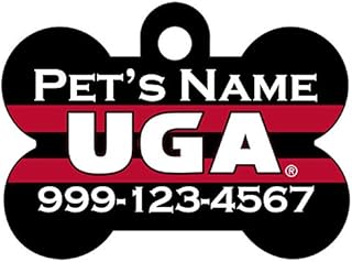 Georgia Bulldogs UGA | Officially Licensed | Pet Id Dog Tag | Personalized for Your Pet