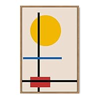 Framed Canvas Wall Art Geometric Illustration Canvas Prints Home Artwork Decoration for Living Room,Bedroom - 16x24 inches