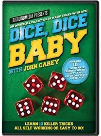 BIGBLINDMEDIA Presents Dice, Dice Baby with John Carey (Props and Online Instructions), Magic Trick, Beginner, Close Up Magic