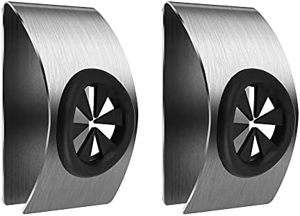 Mcduyant 2 Pieces Self Adhesive Dish Towel Holder Grabber Kitchen Towel Hook Wall Mount Towel Hangers Holders Non-Drilling Push Towel Holder for Bathroom Kitchen Wall No Drilling Required