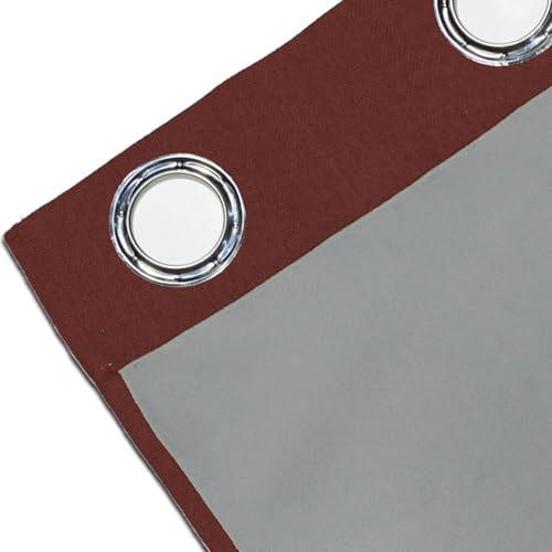 Rideau occultant brique 135x250 cm oeillets finitions soignées