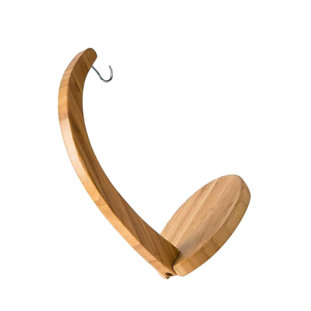 Cesta de bambú con gancho integrado que cuida tus frutas y plátanos