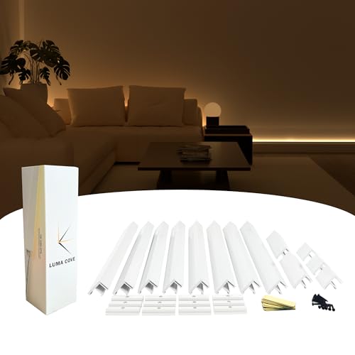 Luma Cove The 8.2FT/2.5M Modular Channel Assembly Kit for The Concealment of LED Strip Lighting...