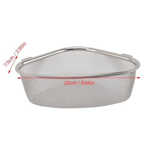 Colador de esquina triangular para fregadero de cocina miniatura 5
