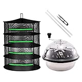 iPower 19' Bud Leaf Bowl Trimmer Machine Twisted Sharp Stainless Steel Spin Cut with Upgraded Gears,...