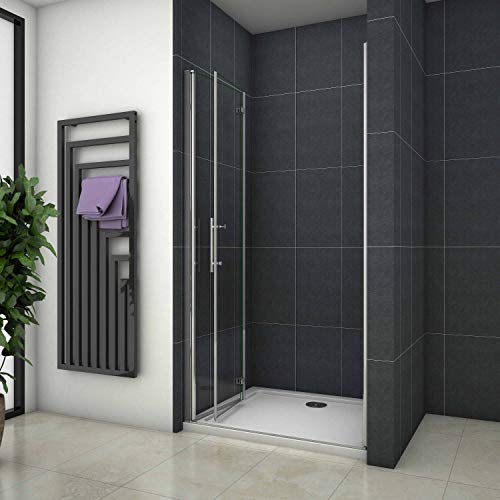 Miniatura 3 de Mamparas De Ducha Puerta Plegable Cristal 6mm Antical 90x185cm