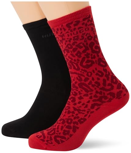 Hugo Women's Regular Socks, Medium Red, 39-42