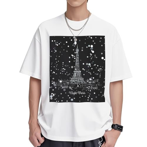 T-shirt Femme Paris Eiffel en Coton pour Vibrer au Rythme de la Mode Romantique
