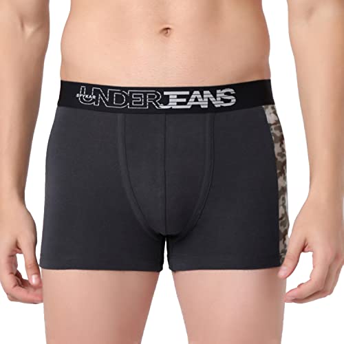 Image of Underjeans Men's Cotton Blend Regular Fit Trunk