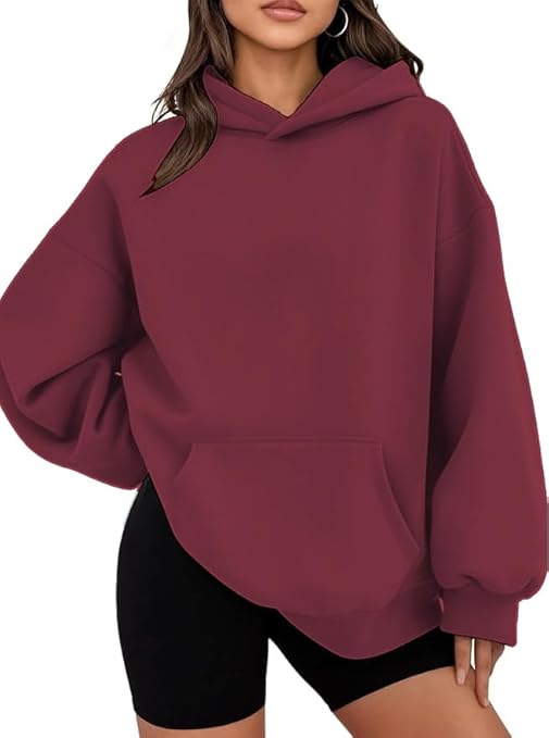 Hoodies for Women Oversized Trendy Sweatshirts Pullover Fleece Long Sleeve Sweaters Winter Outfits Y2k Clothes