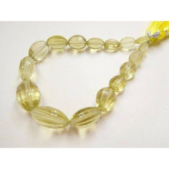 Quartz citron perles facettées LKBEADS pour créer des bijoux d'été lumineux