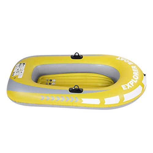 Best Price Dilwe Inflatable Boat, PVC 2 Person Inflatable Kayak Canoe for Outdoor Drifting Fishing T...