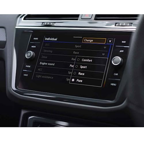 Écran GPS protégé des chocs avec ce film en verre pour VW Tiguan 2021-2022