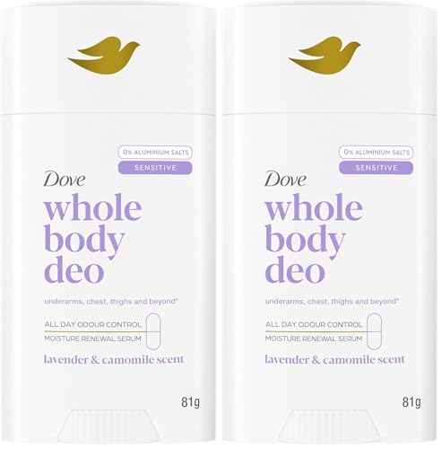 Dove Women's Whole Body Vitamin Care Lavender and Chamomile Deodorant Stick 81 g (Pack of 2)