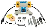 Rebrisbol Jewelry Buffer Polisher Bench Buffer Polisher with Accessories Multi-Function Electric Lat