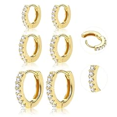 14K Gold 3 Pairs