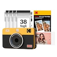 KODAK Mini Shot 2 Retro Regalo di Natale 4PASS 2-in-1 Fotocamera istantanea e stampante fotografica...
