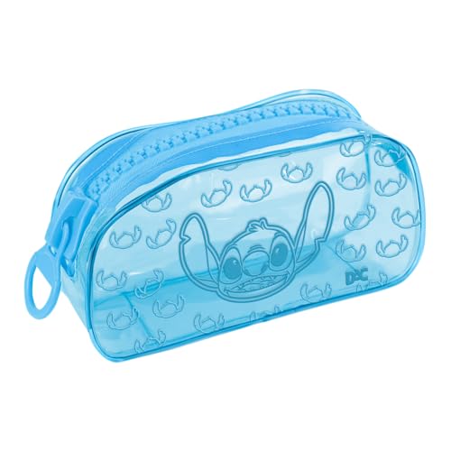 DAC - Estojo PVC Cristal com Zíper Tratorado - Stitch