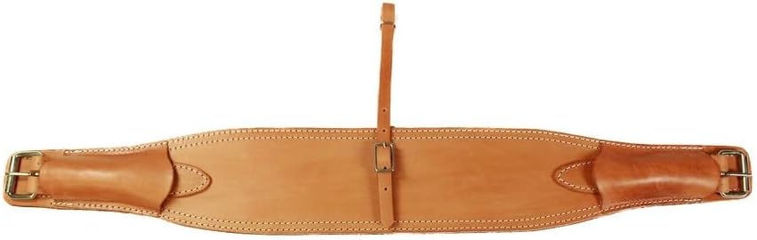 HUMAYL Saddlery Rear Girth Back Cinch Strap Western Horse Saddle Bucking Strap Flank Cinch Smooth Leather Size Length: 40 Buckle to Buckle & Width: 2.75 with 2 Buckles, GIRTH70
