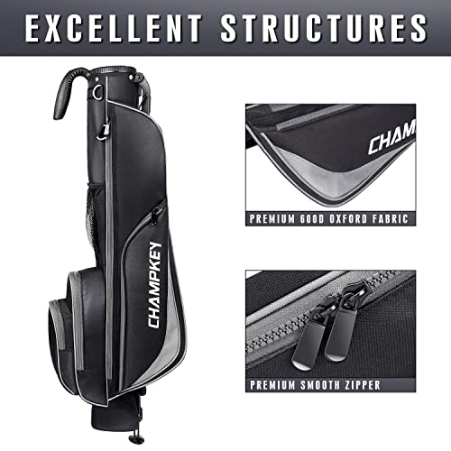 Champkey Lightweight Golf Stand Bag | Professional Pitch Golf Bag Ideal For The Driving Range, Par 3 And Executive Courses（Golf Stand Bag 2.0） #TOP2