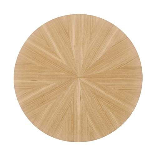 Modway EEI-6558-OAK Crossroads 24” Round Wood Side Table, Oak by Modway - Used condition - Image 4