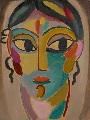 Peinture sur toile tête mystique pour habiller un grand mur vide de chambre
