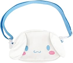 PATPAT® Kawaii Girls Canvas Hand Bag Cartoon Cute Cinnamo-roll Purse Bag for Girls Cute Phone Crossbody with Removeable Shoulder Strap Fashion Day Handbag,20x13x5cm White