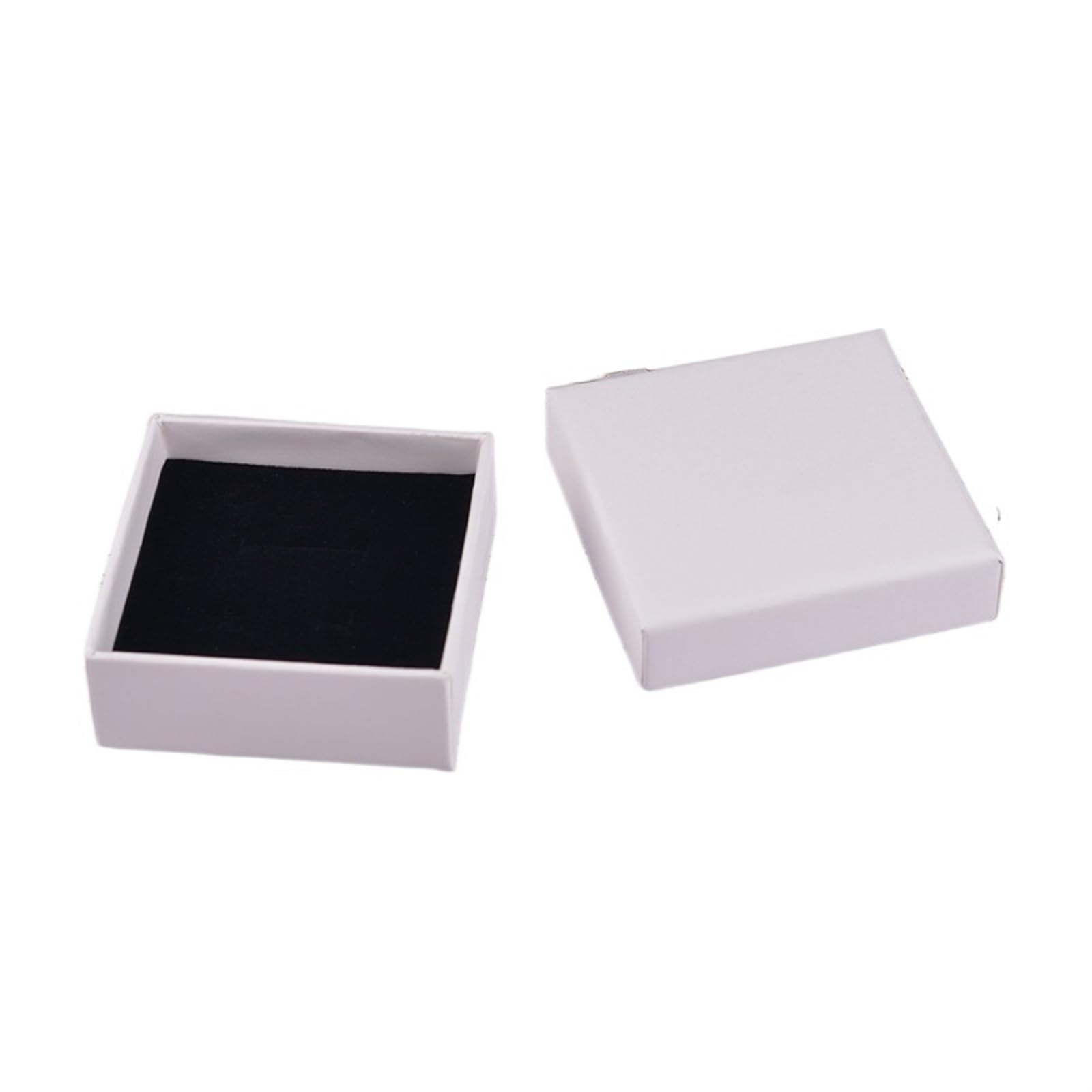 ABLNLPYOC 12Pcs White Kraft Paper Jewelry Packaging Boxes For Necklace Ring Earrings Bracelets Accessories Storage Case Gift Package 12Pcs(10x10x3.5cm)