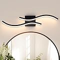 Vloitgol Bathroom Vanity Light Fixture, 26W 5CCT Dimmable Modern Led Bathroom Light Fixtures Over Mirror, LED Vanity Lighting Bar for Bathrooms (Black, 24inch)