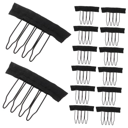 FOMIYES 30pcs Wig Cap Clips Wig Accessories Set Tools Combs for Hairpiece Caps Hair Clips for Combs